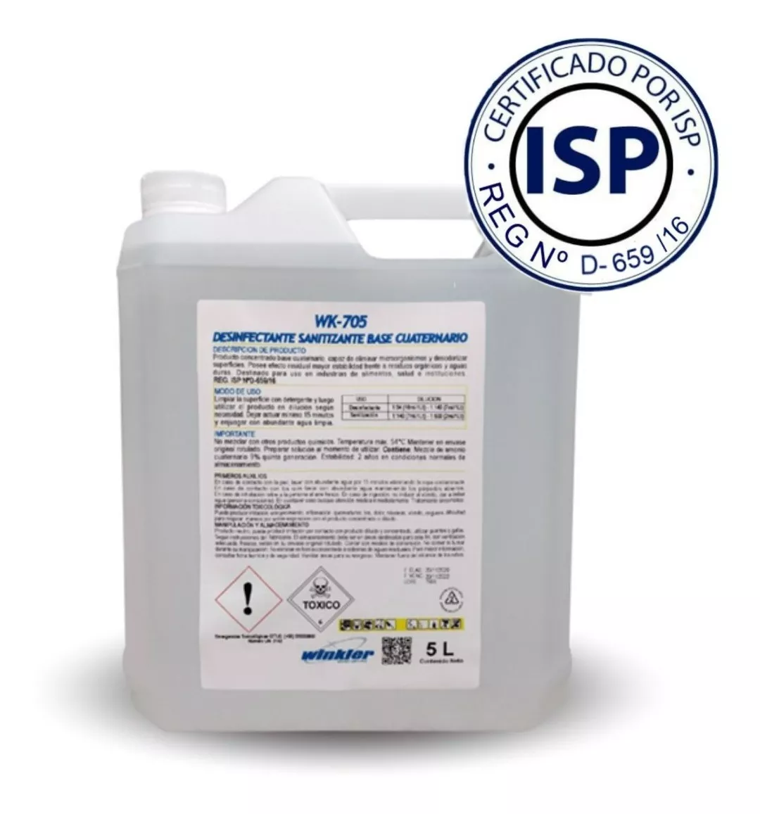 DESINFECTANTE SANITIZANTE ALGUICIDA WK-705