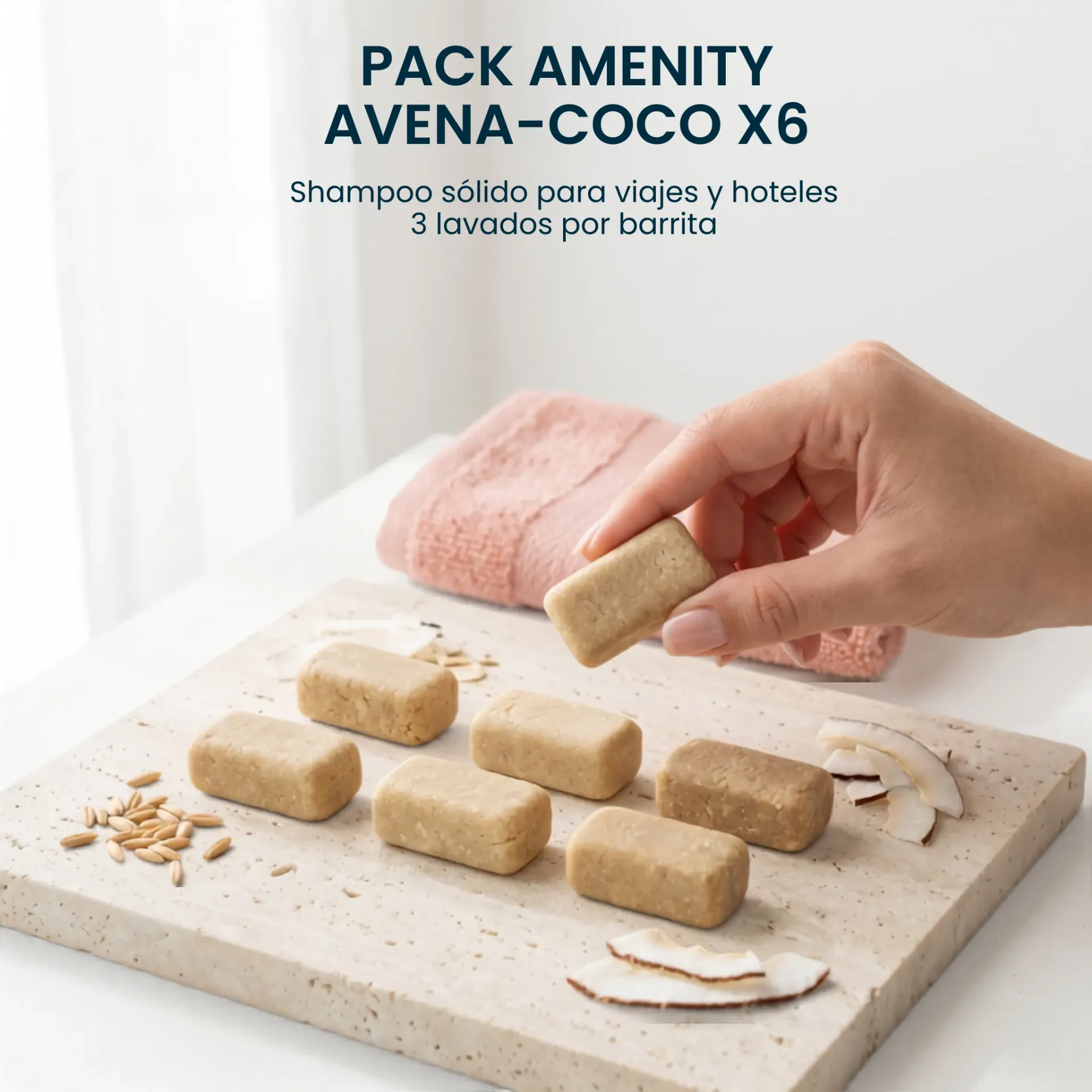 Pack Shampoo Amenity Avena-Coco Económico